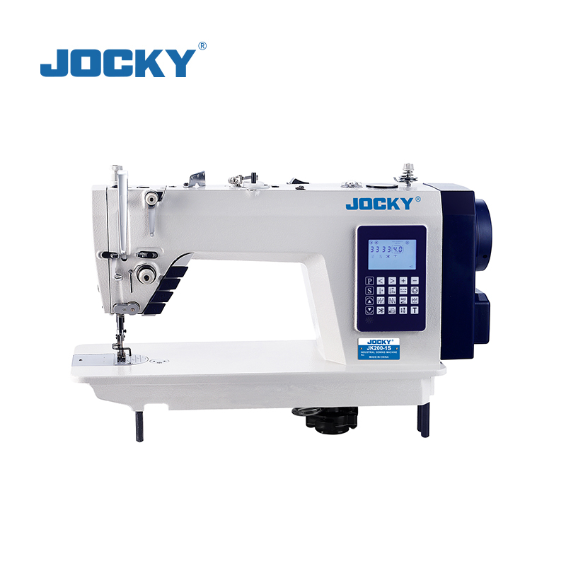 JK200-1S Computerized Lockstitch Sewing Machine, with single step motor, auto trimmer, touch-tone panel